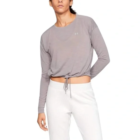 Under Armour Whisperlite Cropped Cover Up Women's Size Medium in Lavender Gray - Picture 7 of 7